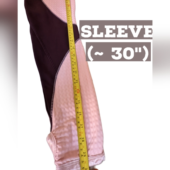 Nike Womens Thermafit Jacket Long Sleeve Half Quarter Zip Pink Maroon Textured - Picture 11 of 12